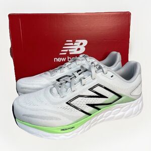New Balance Fresh Foam 680v8 Men’s 7 Running Shoes White Green Wide 4E Women 8.5